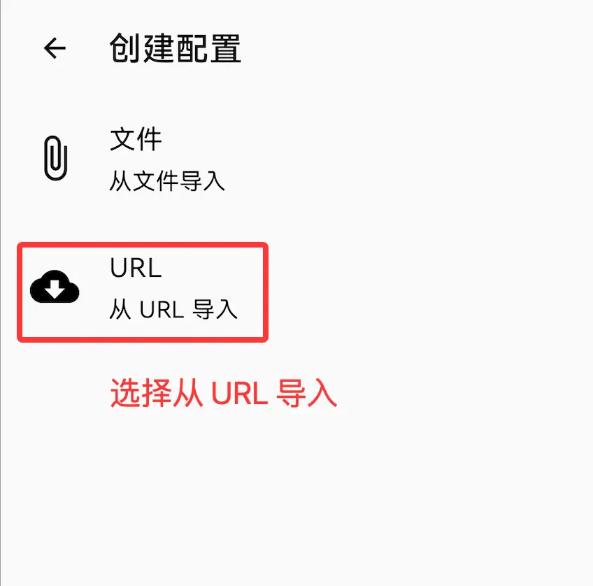 Clash Meta import configuration from URL